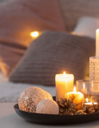 How To Use Flameless Pillar Candle For Decoration-4